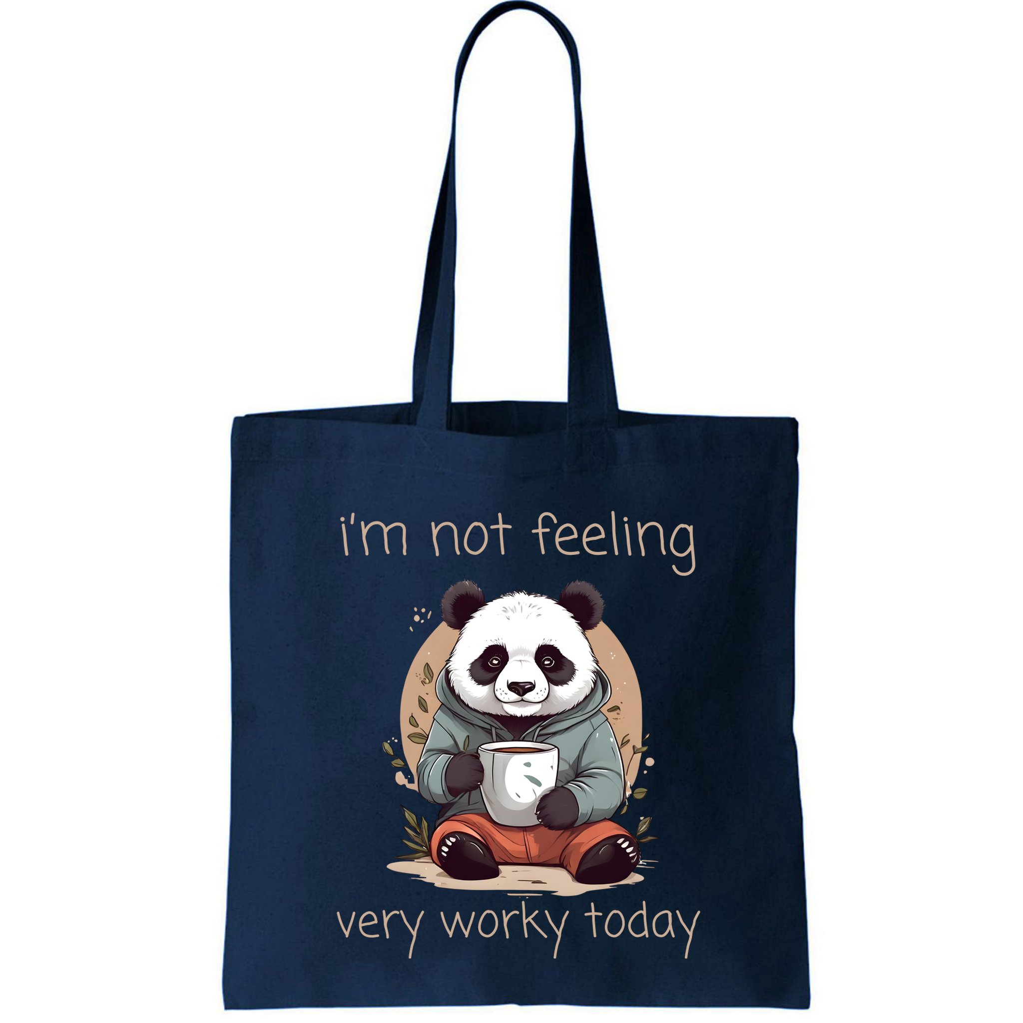 I Hate Mornings Panda Bag