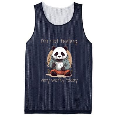 I Hate Mornings Panda Mesh Reversible Basketball Jersey Tank