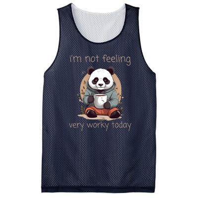 I Hate Mornings Panda Mesh Reversible Basketball Jersey Tank