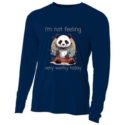 I Hate Mornings Panda Cooling Performance Long Sleeve Crew