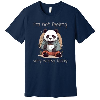 I Hate Mornings Panda Premium T-Shirt