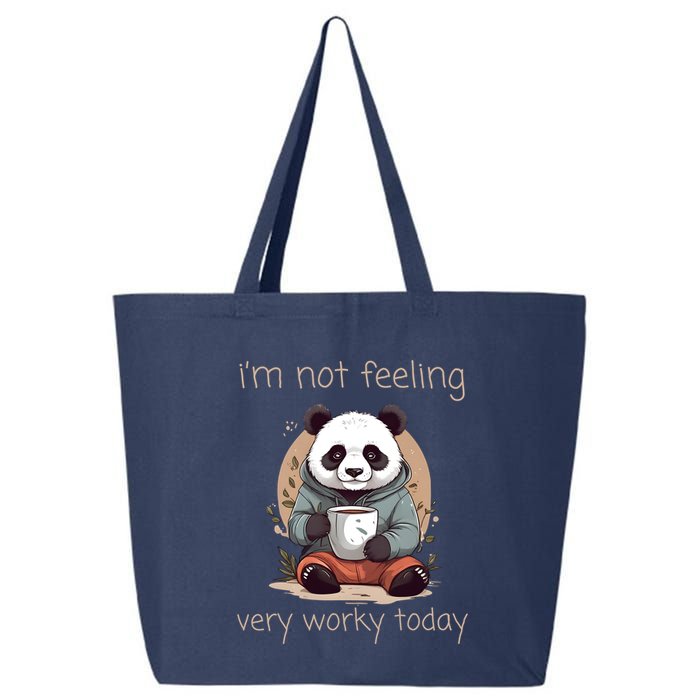 I Hate Mornings Panda 25L Jumbo Tote