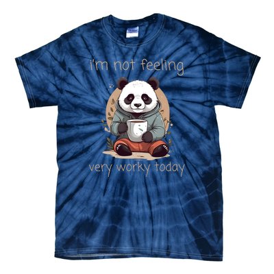 I Hate Mornings Panda Tie-Dye T-Shirt