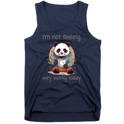 I Hate Mornings Panda Tank Top