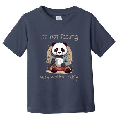 I Hate Mornings Panda Toddler T-Shirt