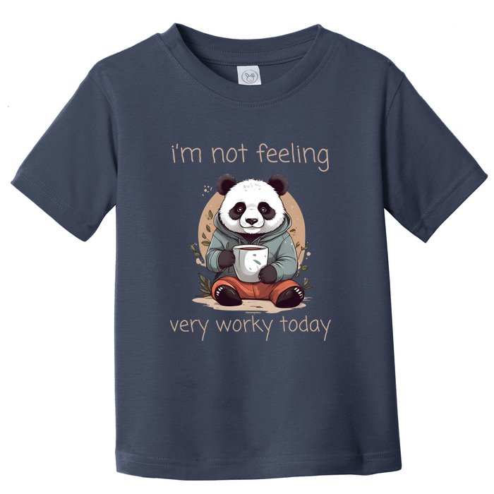 I Hate Mornings Panda Toddler T-Shirt