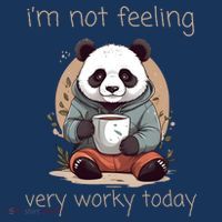 I Hate Mornings Panda Visor