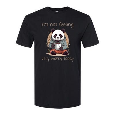 I Hate Mornings Panda Softstyle CVC T-Shirt