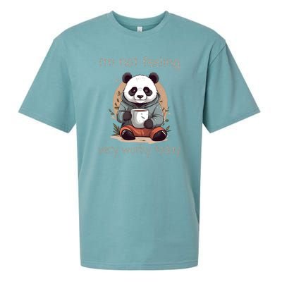 I Hate Mornings Panda Sueded Cloud Jersey T-Shirt