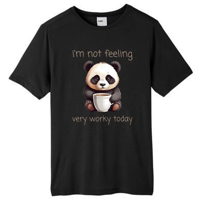 I Hate Mornings Panda Tall Fusion ChromaSoft Performance T-Shirt