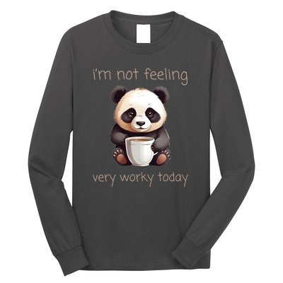 I Hate Mornings Panda Long Sleeve Shirt