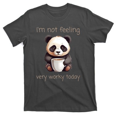 I Hate Mornings Panda T-Shirt