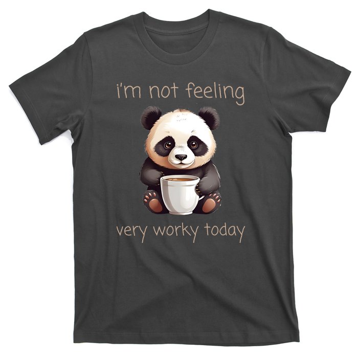 I Hate Mornings Panda T-Shirt