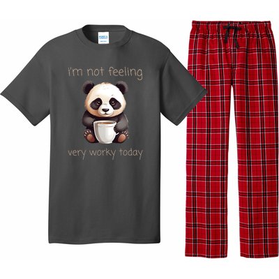 I Hate Mornings Panda Pajama Set