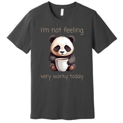 I Hate Mornings Panda Premium T-Shirt