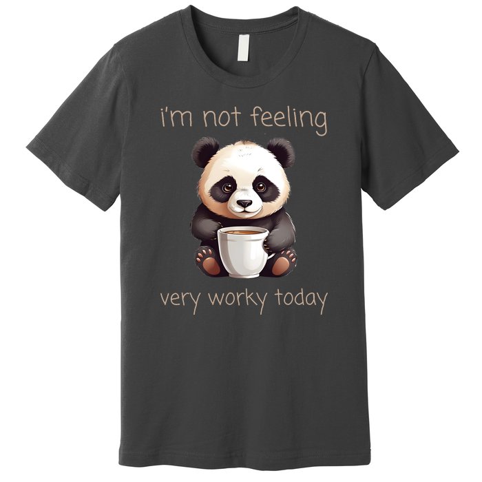 I Hate Mornings Panda Premium T-Shirt