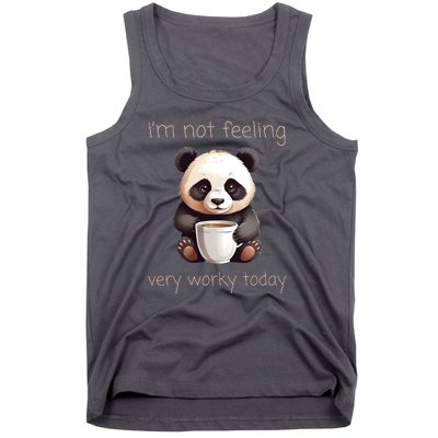 I Hate Mornings Panda Tank Top