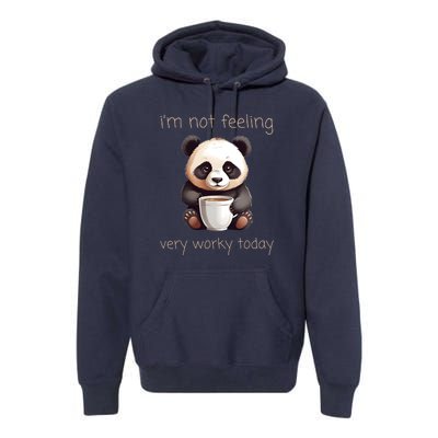 I Hate Mornings Panda Premium Hoodie