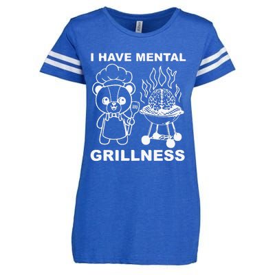 I Have Mental Grillness Enza Ladies Jersey Football T-Shirt