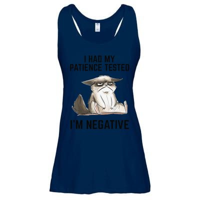 I Had My Patience Tested Im Negative Cat Funny Vintage Ladies Essential Flowy Tank