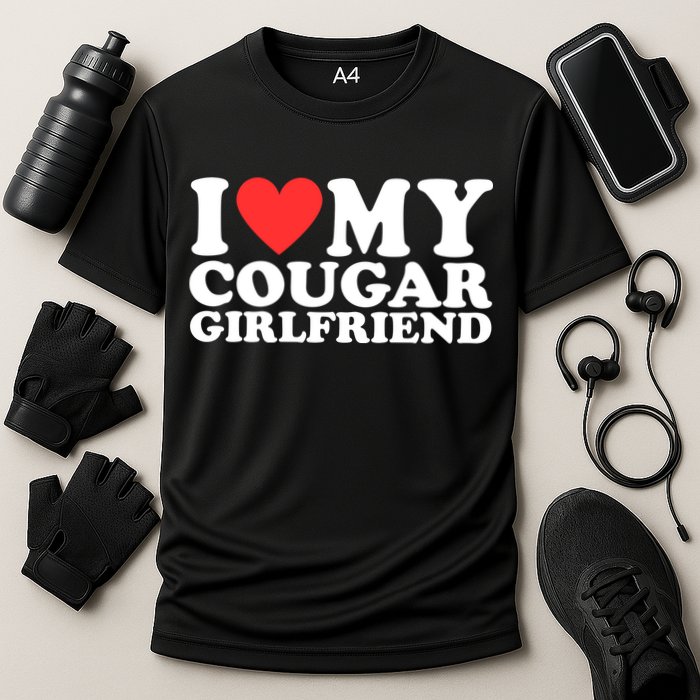 I Heart My Cougar Girlfriend Cooling Performance Crew T-Shirt