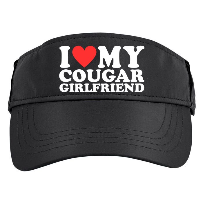 I Heart My Cougar Girlfriend Adult Drive Performance Visor