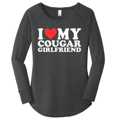 I Heart My Cougar Girlfriend Women's Perfect Tri Tunic Long Sleeve Shirt