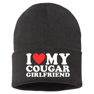 I Heart My Cougar Girlfriend Sustainable Knit Beanie