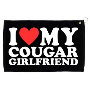 I Heart My Cougar Girlfriend Grommeted Golf Towel