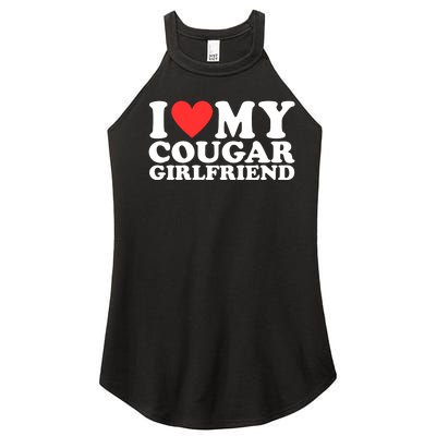 I Heart My Cougar Girlfriend Women’s Perfect Tri Rocker Tank