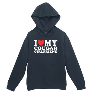 I Heart My Cougar Girlfriend Urban Pullover Hoodie