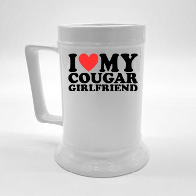 I Heart My Cougar Girlfriend Beer Stein