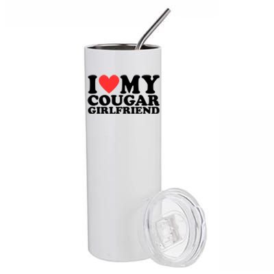 I Heart My Cougar Girlfriend Stainless Steel Tumbler