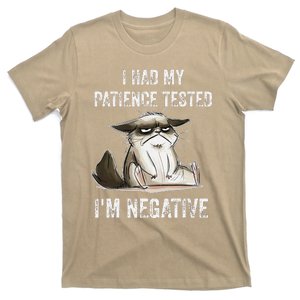 I Had My Patience Tested Im Negative Cat Funny T-Shirt