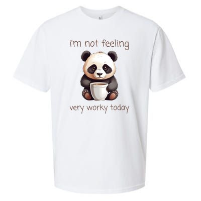 I Hate Mornings Panda Sueded Cloud Jersey T-Shirt