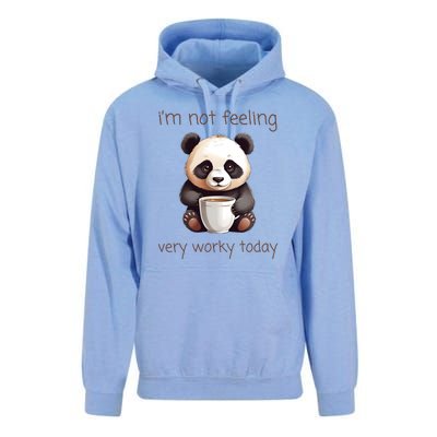 I Hate Mornings Panda Unisex Surf Hoodie