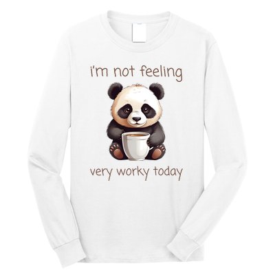 I Hate Mornings Panda Long Sleeve Shirt