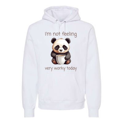 I Hate Mornings Panda Premium Hoodie