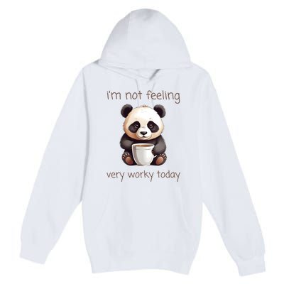 I Hate Mornings Panda Premium Pullover Hoodie