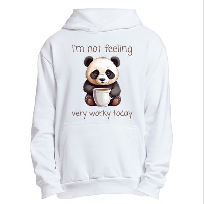 I Hate Mornings Panda Urban Pullover Hoodie