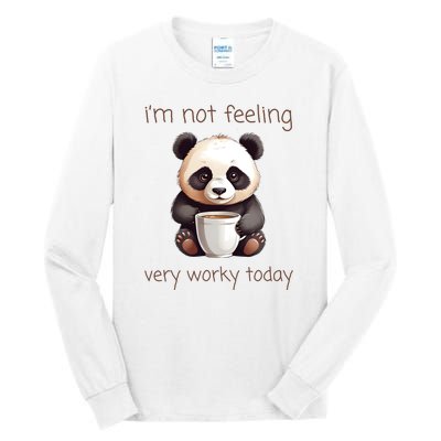 I Hate Mornings Panda Tall Long Sleeve T-Shirt