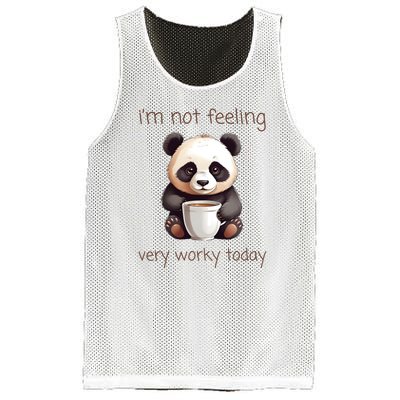 I Hate Mornings Panda Mesh Reversible Basketball Jersey Tank