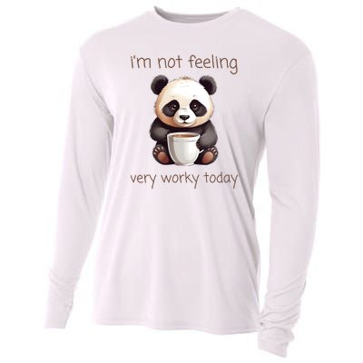 I Hate Mornings Panda Cooling Performance Long Sleeve Crew