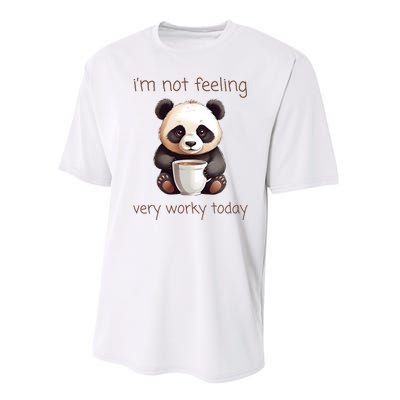 I Hate Mornings Panda Performance Sprint T-Shirt