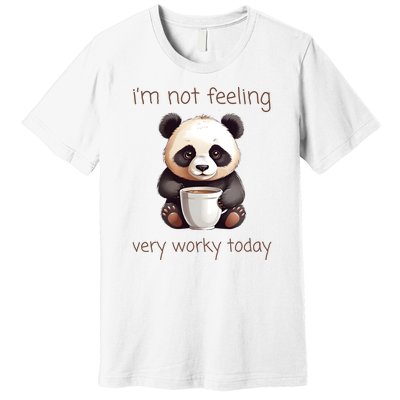 I Hate Mornings Panda Premium T-Shirt