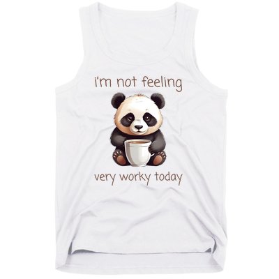 I Hate Mornings Panda Tank Top