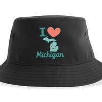 I Heart Michigan Sustainable Bucket Hat