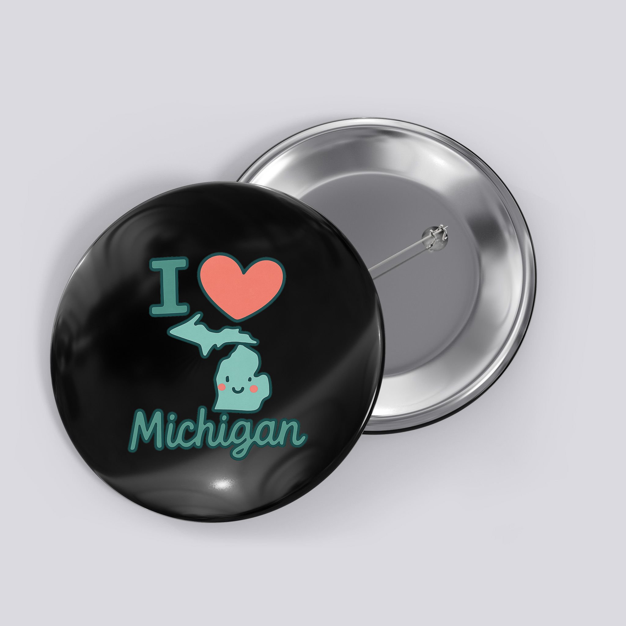 I Heart Michigan Button