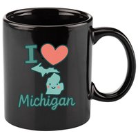 I Heart Michigan 11oz C Handle Ceramic Mug