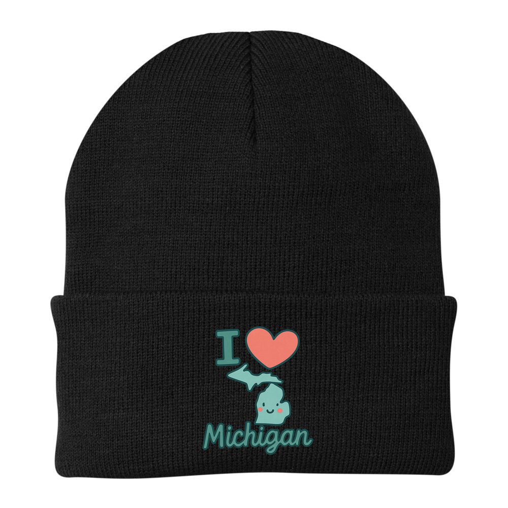 I Heart Michigan Beanie